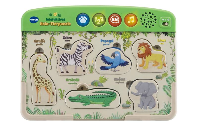 Vtech® Lernspielzeug »Interaktives Holz-Tierpuzzle«, (6 St.) von Vtech®