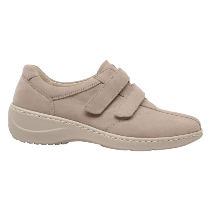 Waldläufer Klettslipper für Damen aus Leder camel von WAL