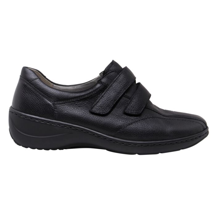 Waldläufer Klettslipper für Damen aus Leder schwarz Waldläufer Klettslipper für Damen aus Leder schwarz von WAL