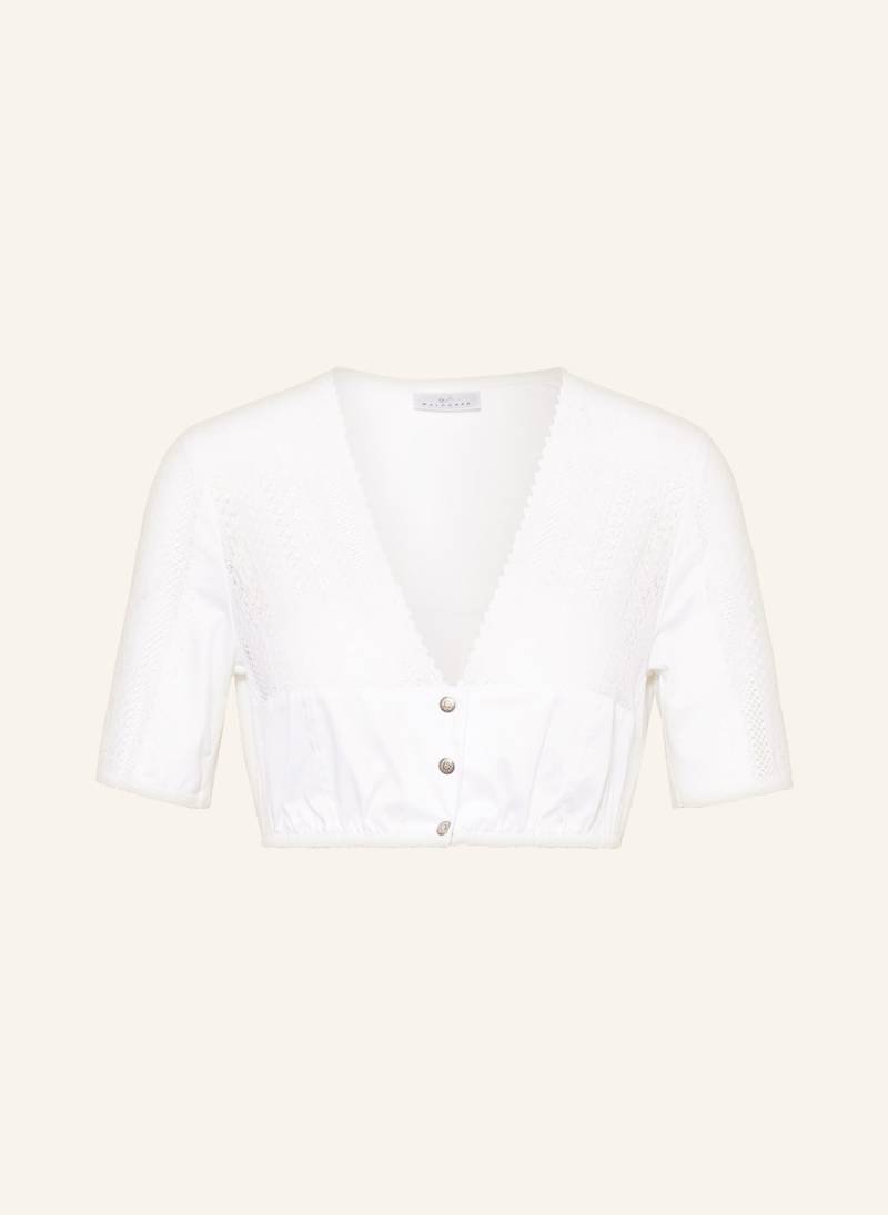 Waldorff Dirndlbluse Mit Spitze weiss von WALDORFF