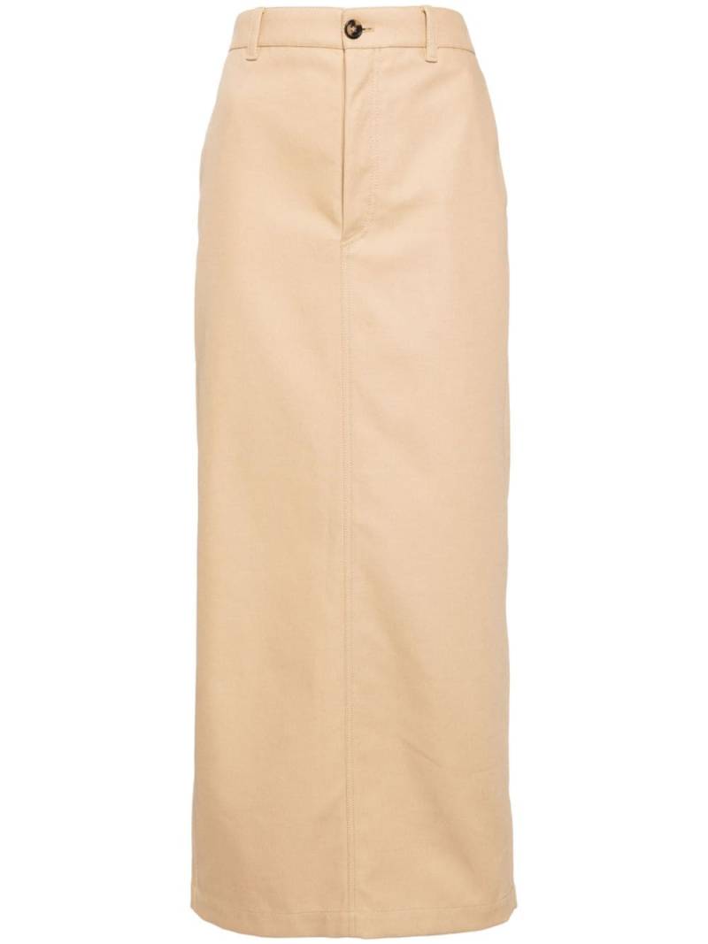 WARDROBE.NYC Drill Column maxi skirt - Brown von WARDROBE.NYC