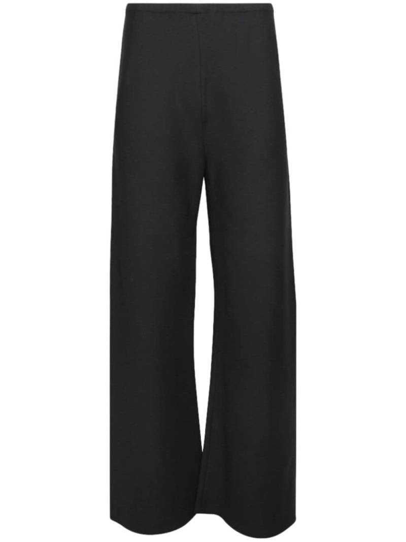 WARDROBE.NYC bias-cut wide-leg trousers - Black von WARDROBE.NYC