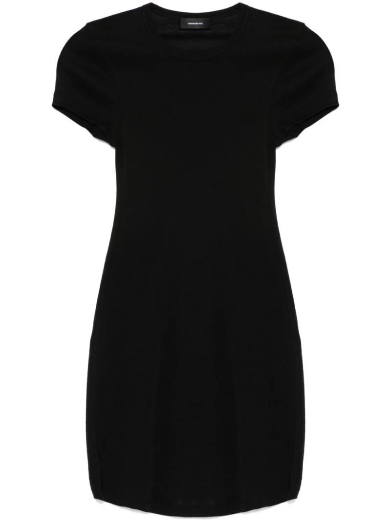 WARDROBE.NYC cotton mini dress - Black von WARDROBE.NYC