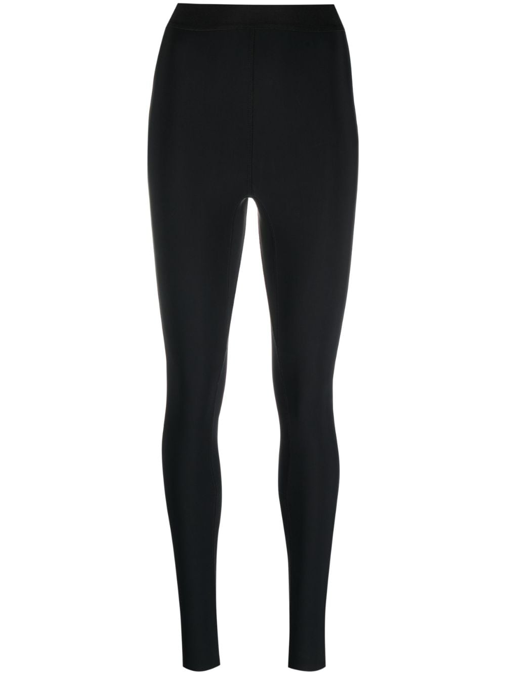 WARDROBE.NYC elasticated-waist rear-slit leggings - Black von WARDROBE.NYC
