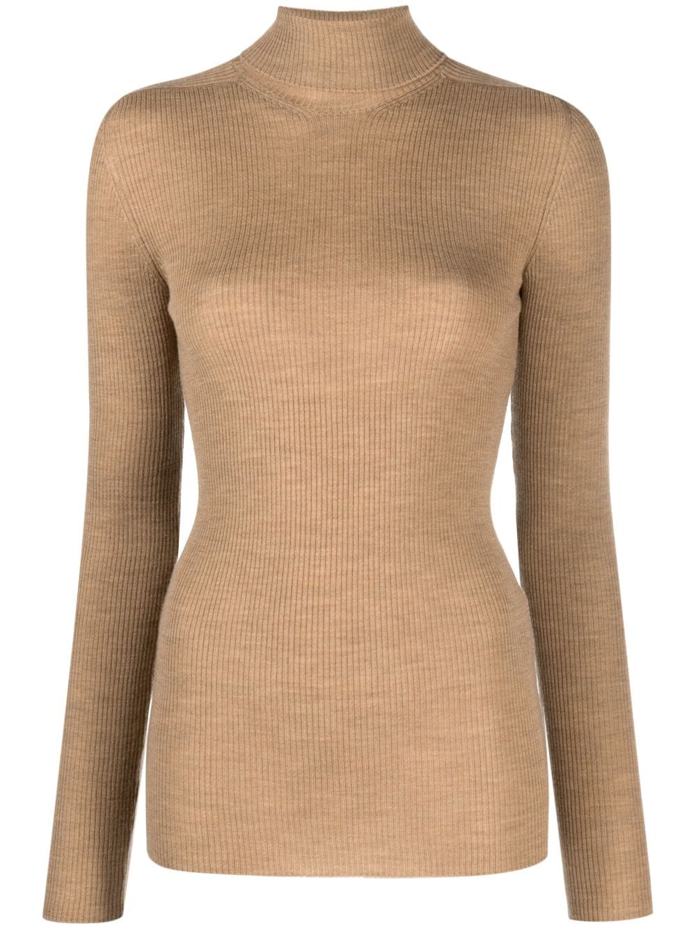 WARDROBE.NYC funnel-neck ribbed-knit top - Neutrals von WARDROBE.NYC