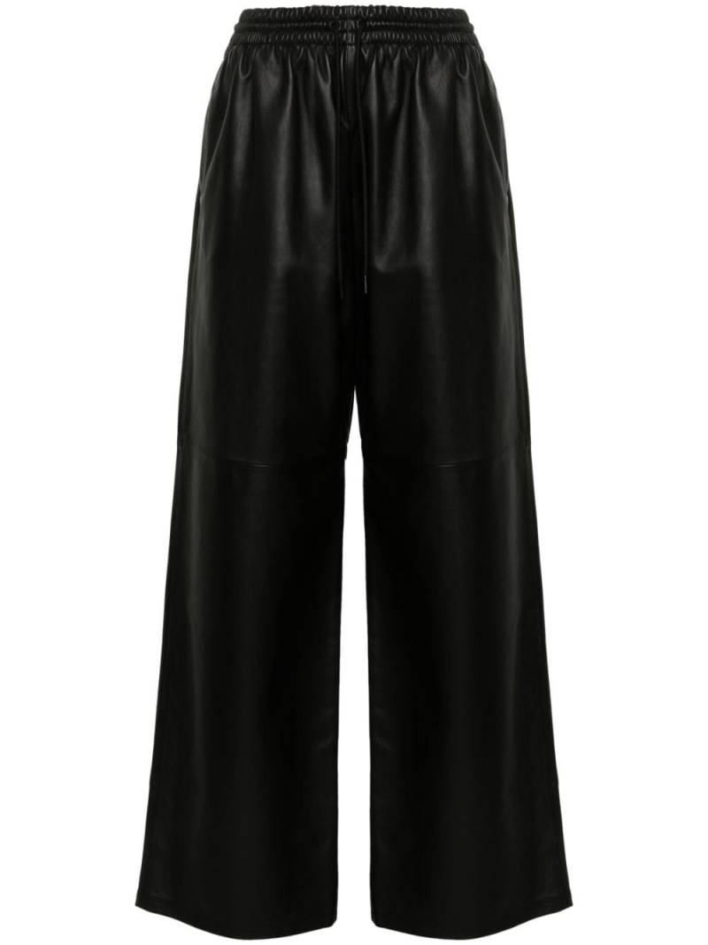 WARDROBE.NYC high-waist wide-leg trousers - Black von WARDROBE.NYC