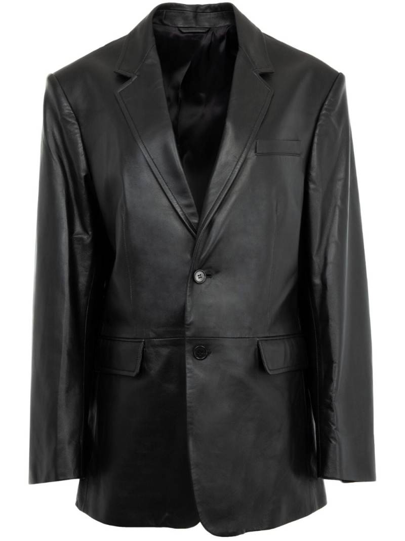 WARDROBE.NYC leather blazer - Black von WARDROBE.NYC