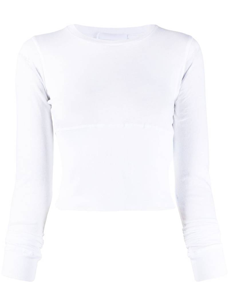 WARDROBE.NYC long-sleeved cotton T-shirt - White von WARDROBE.NYC