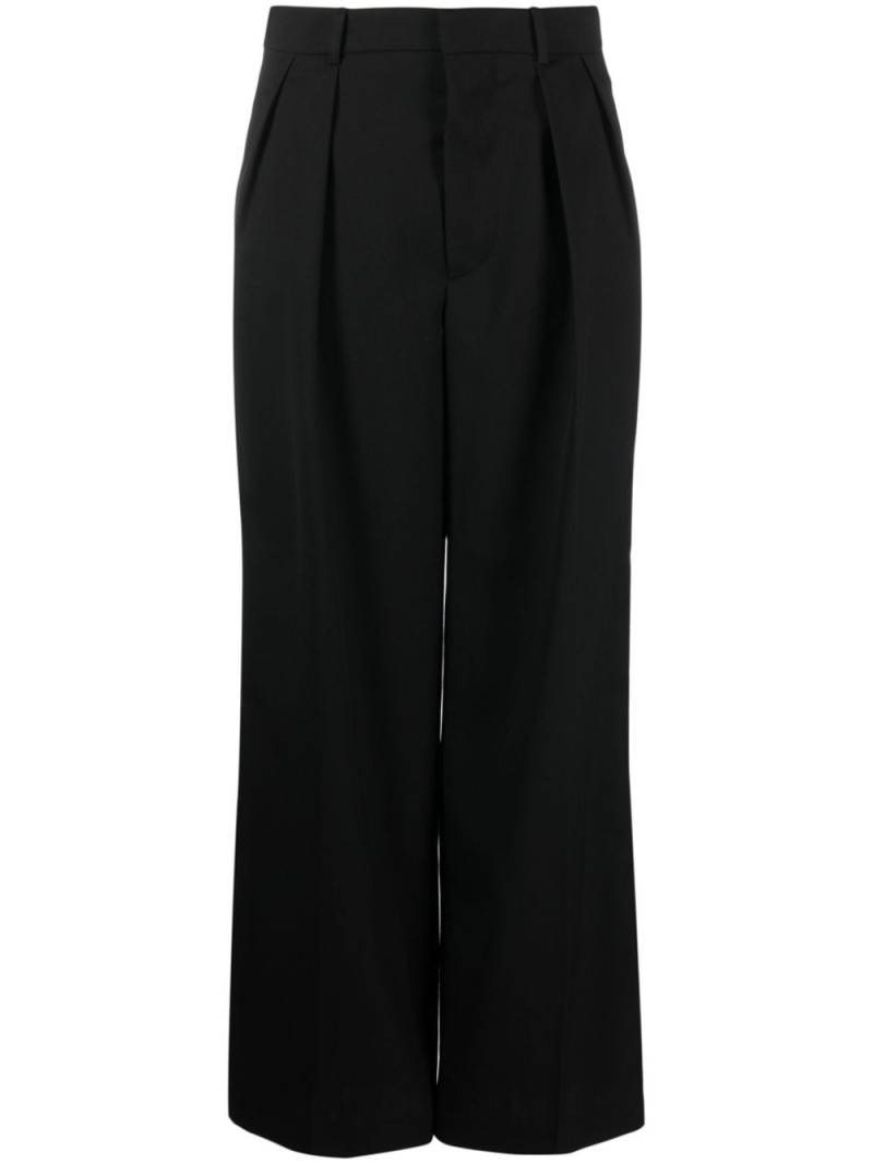 WARDROBE.NYC pleated wide-leg trousers - Black von WARDROBE.NYC