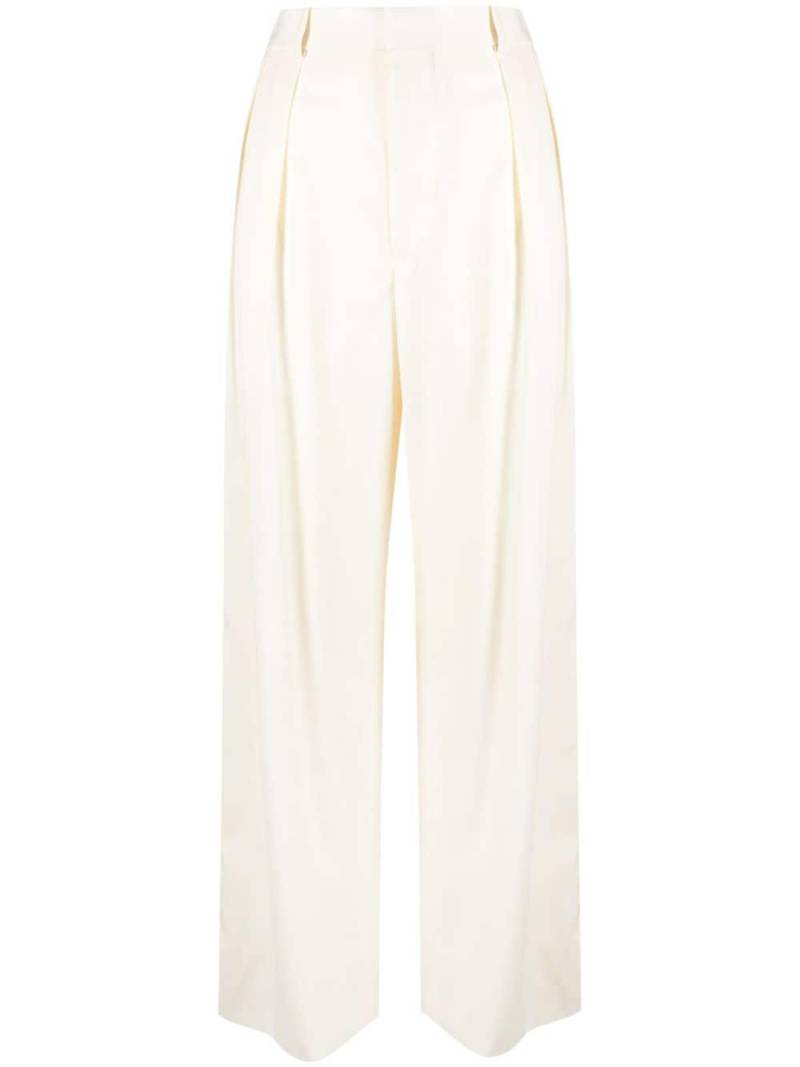 WARDROBE.NYC pleated wide-leg trousers - Neutrals von WARDROBE.NYC