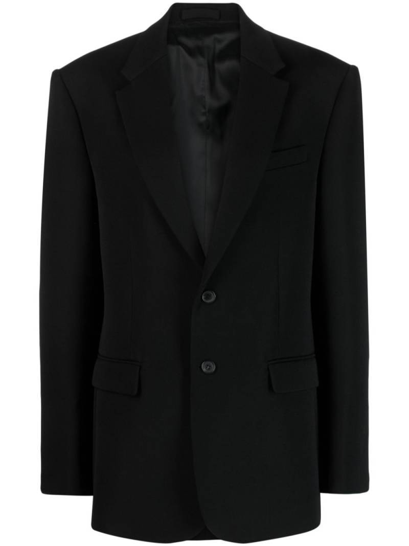 WARDROBE.NYC relaxed-fit single-breasted blazer - Black von WARDROBE.NYC