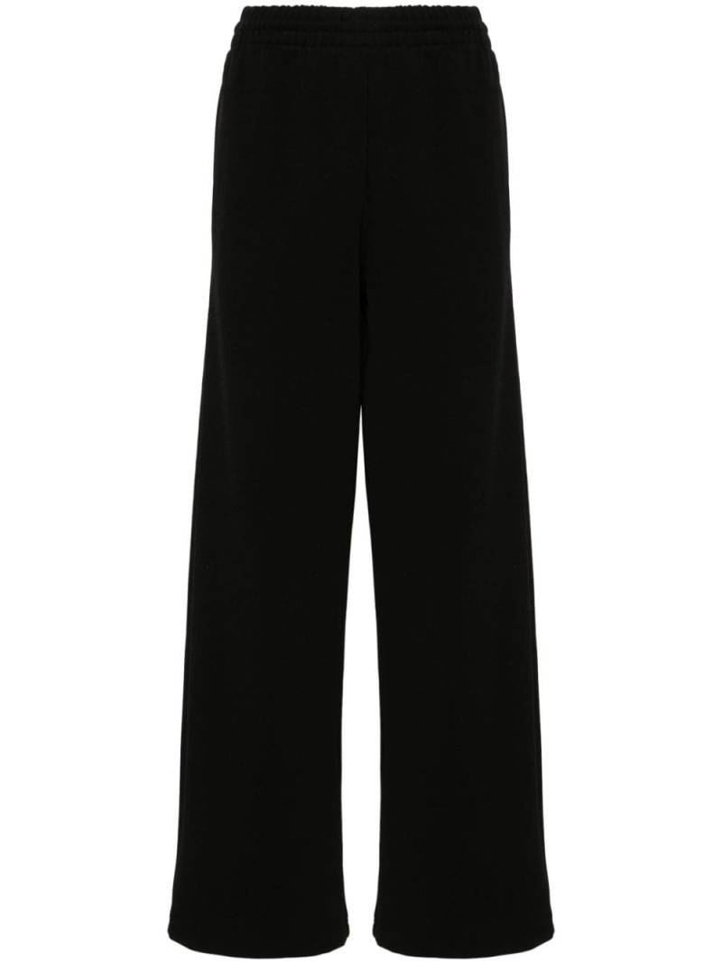 WARDROBE.NYC ribbed straight-leg trousers - Black von WARDROBE.NYC