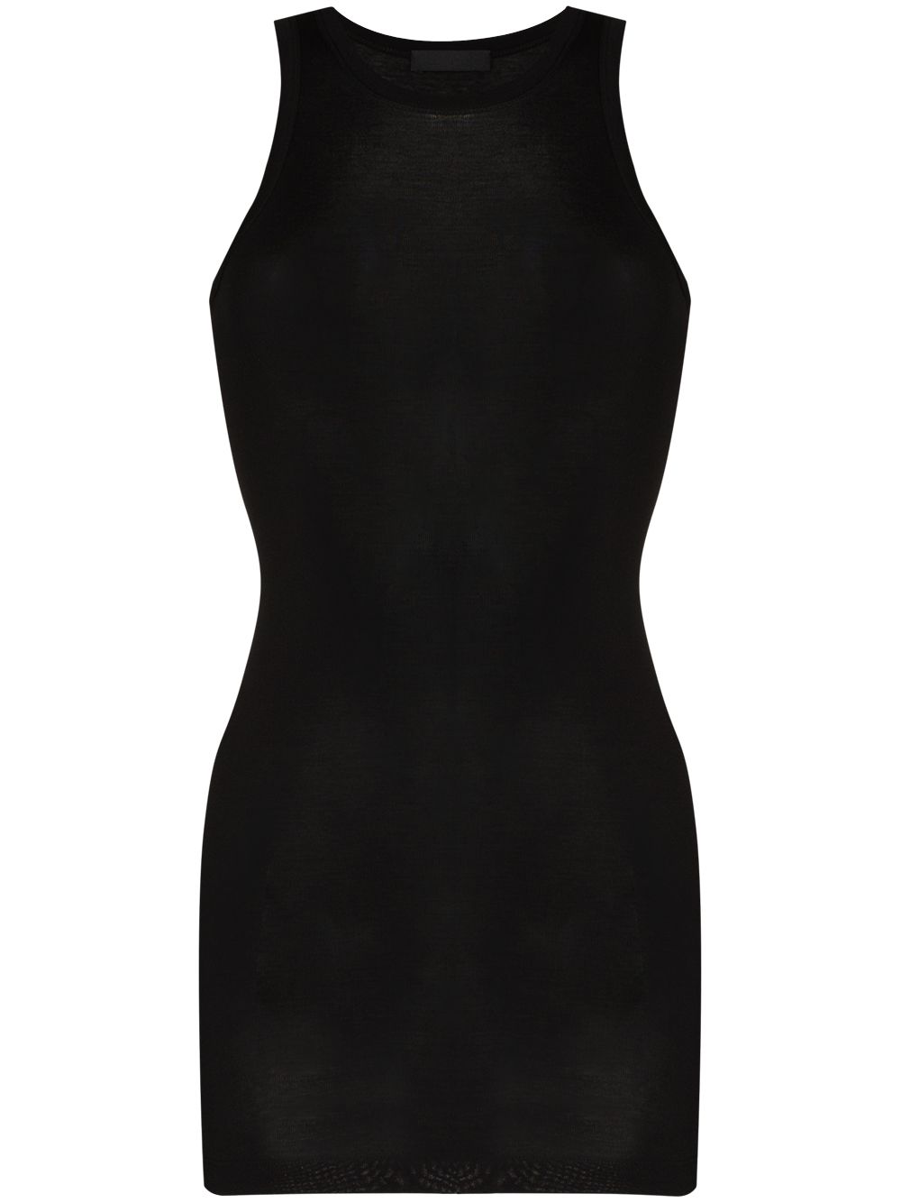 WARDROBE.NYC round-neck ribbed-knit minidress - Black von WARDROBE.NYC