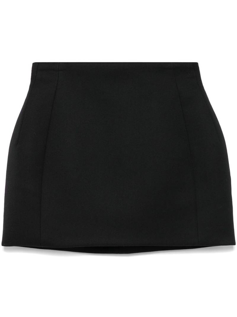 WARDROBE.NYC sculpted mini skirt - Black von WARDROBE.NYC