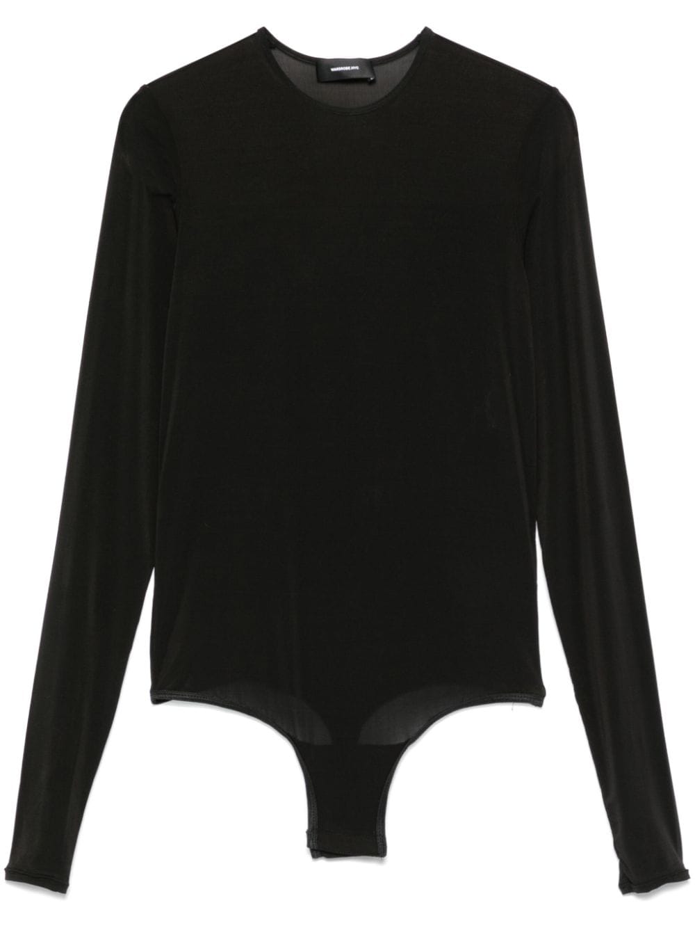 WARDROBE.NYC sheer bodysuit - Black von WARDROBE.NYC