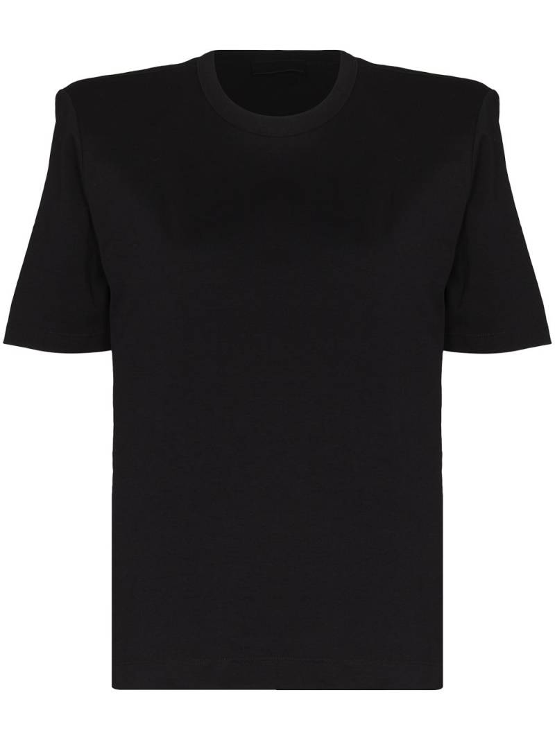 WARDROBE.NYC structured-shoulder T-shirt - Black von WARDROBE.NYC