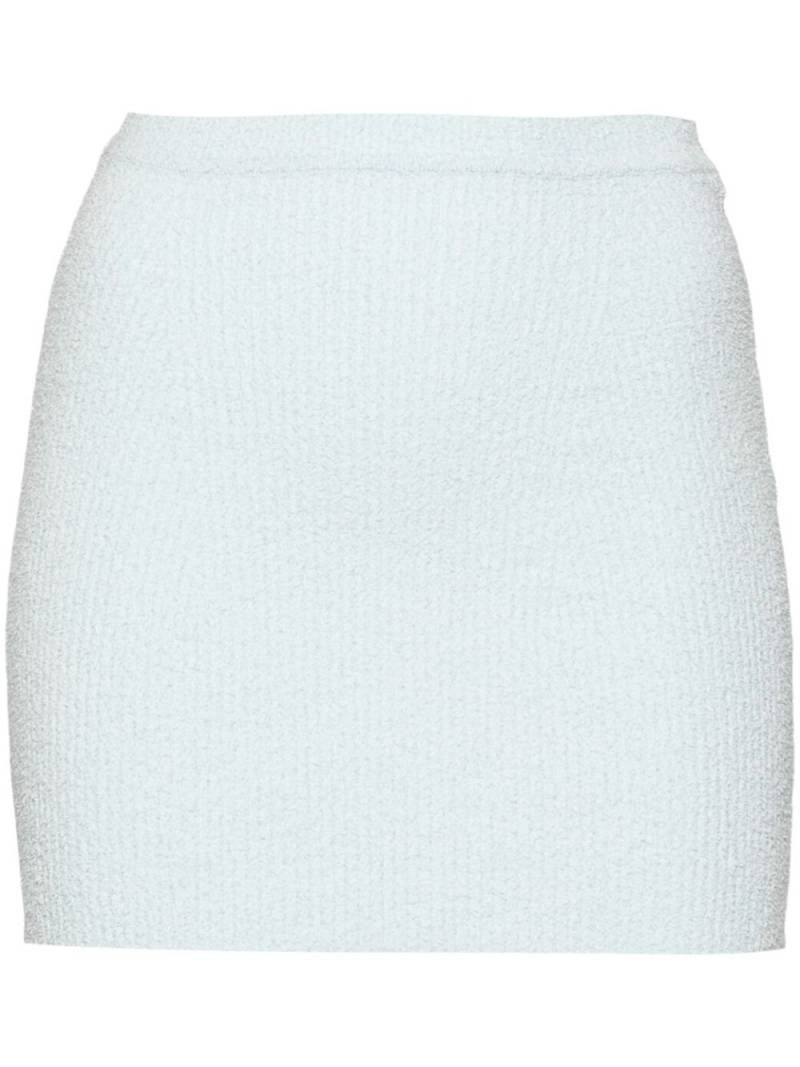 WARDROBE.NYC towelling-finish mini skirt - Blue von WARDROBE.NYC