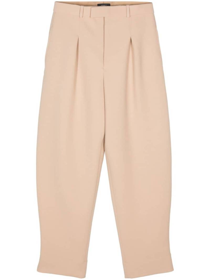 WARDROBE.NYC virgin-wool tapered trousers - Neutrals von WARDROBE.NYC