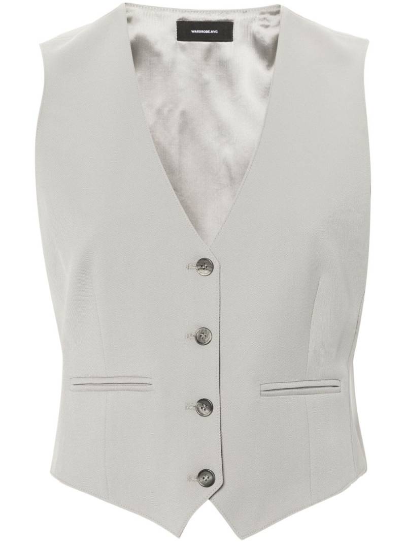 WARDROBE.NYC virgin wool waistcoat - Grey von WARDROBE.NYC