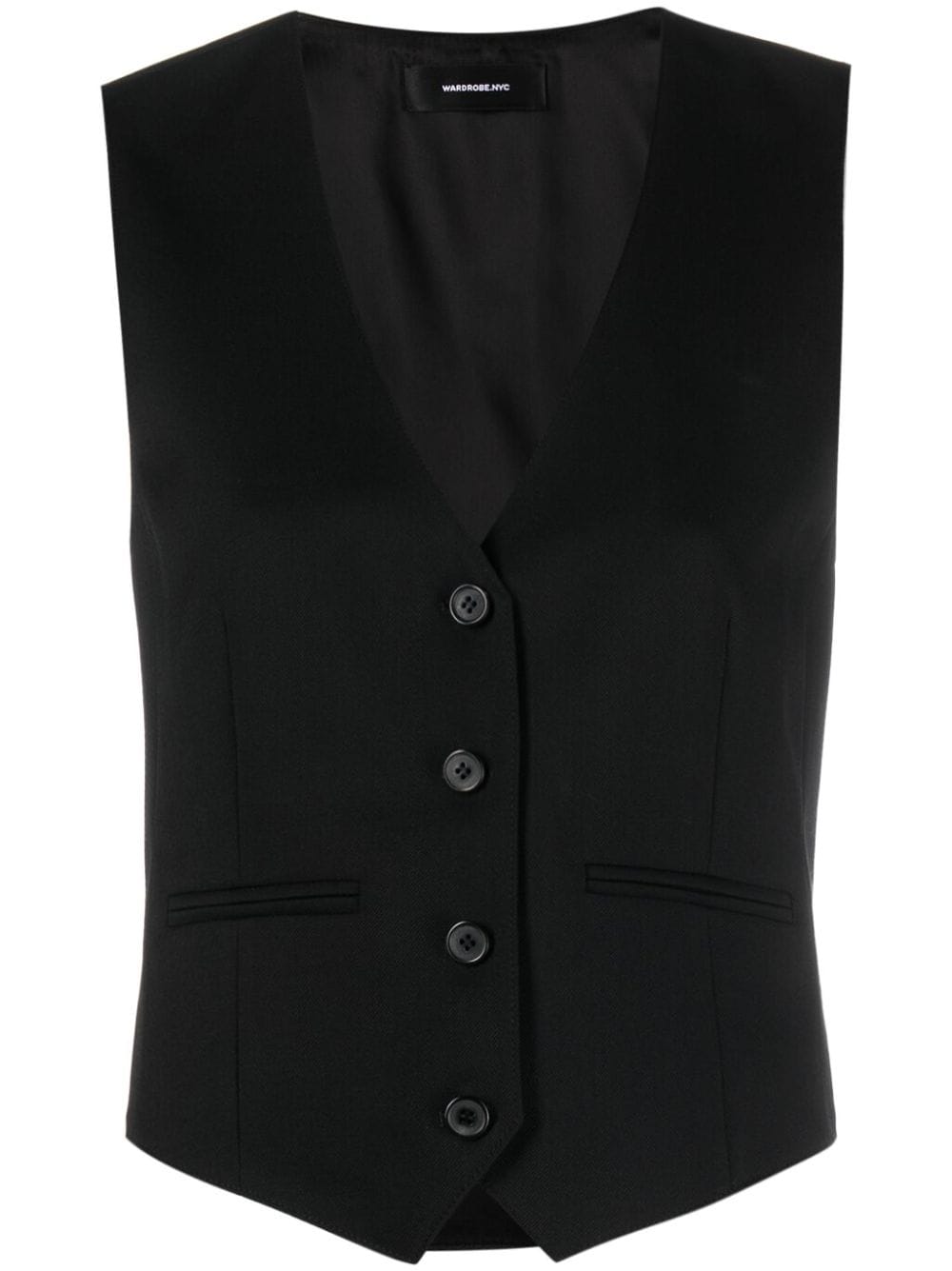 WARDROBE.NYC wool waistcoat - Black von WARDROBE.NYC