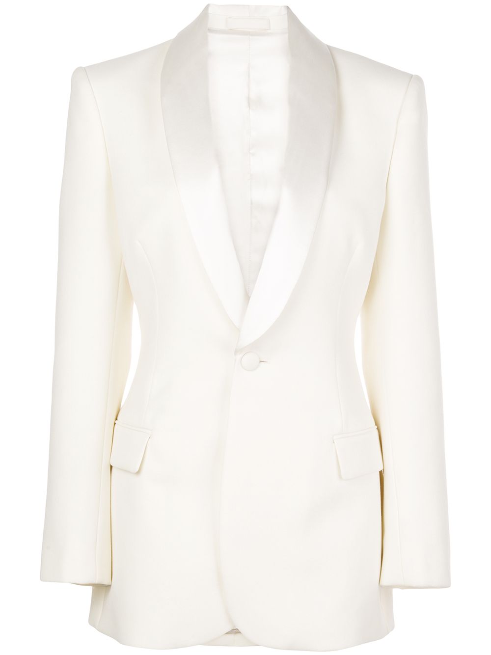 WARDROBE.NYC x The Woolmark Company Release 05 single-breasted suit jacket - White von WARDROBE.NYC