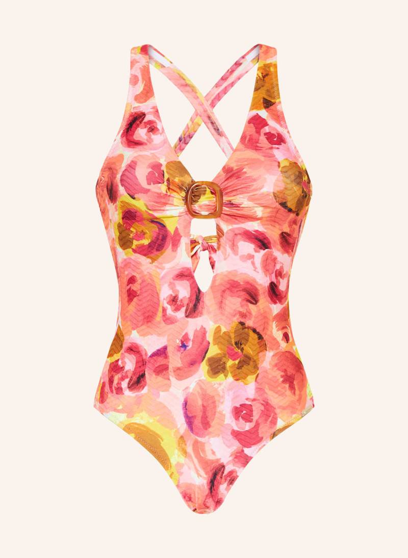Watercult Badeanzug Euphoric Bloomwave rosa von WATERCULT