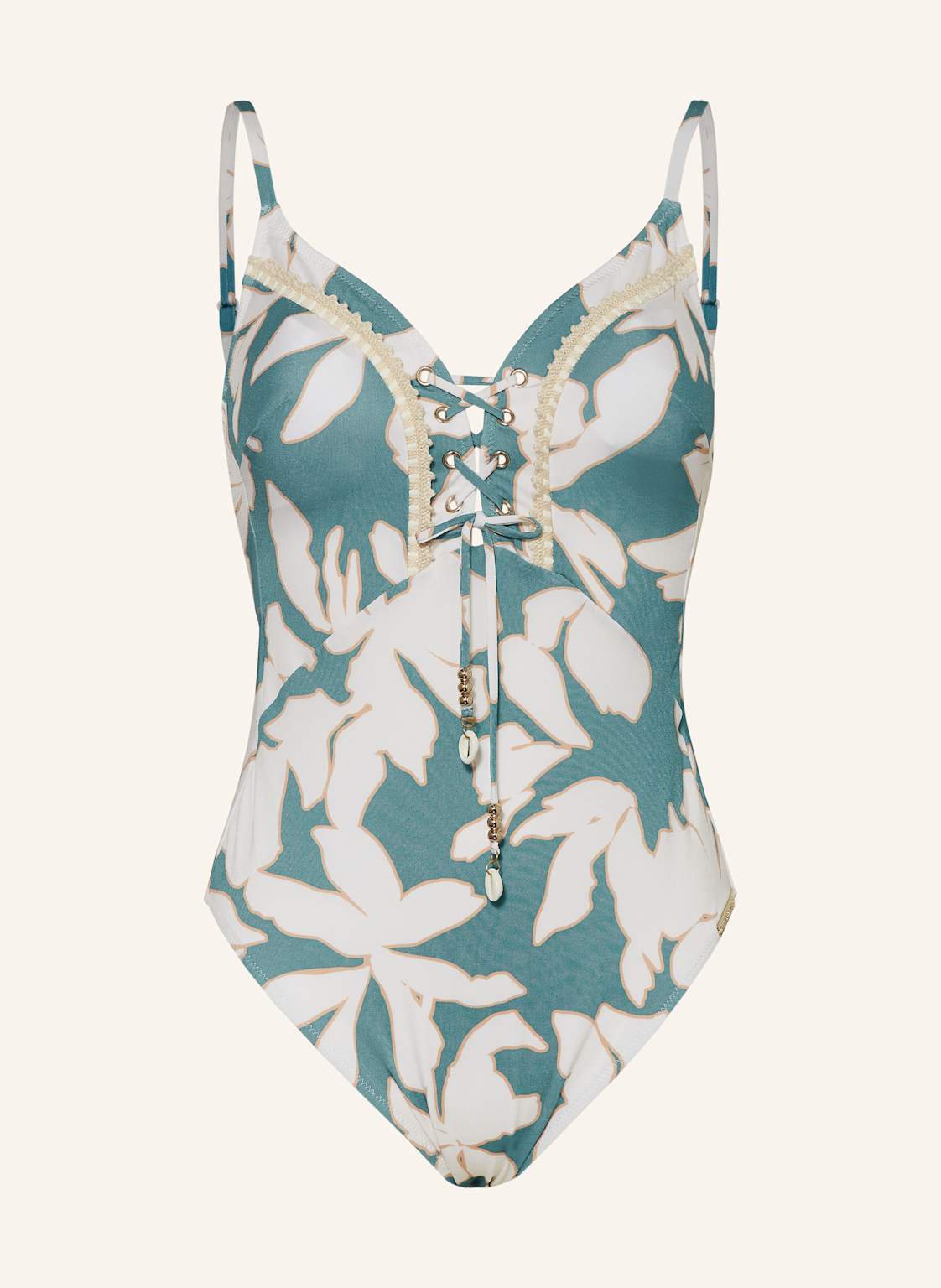 Watercult Badeanzug Floral Abstract blau von WATERCULT