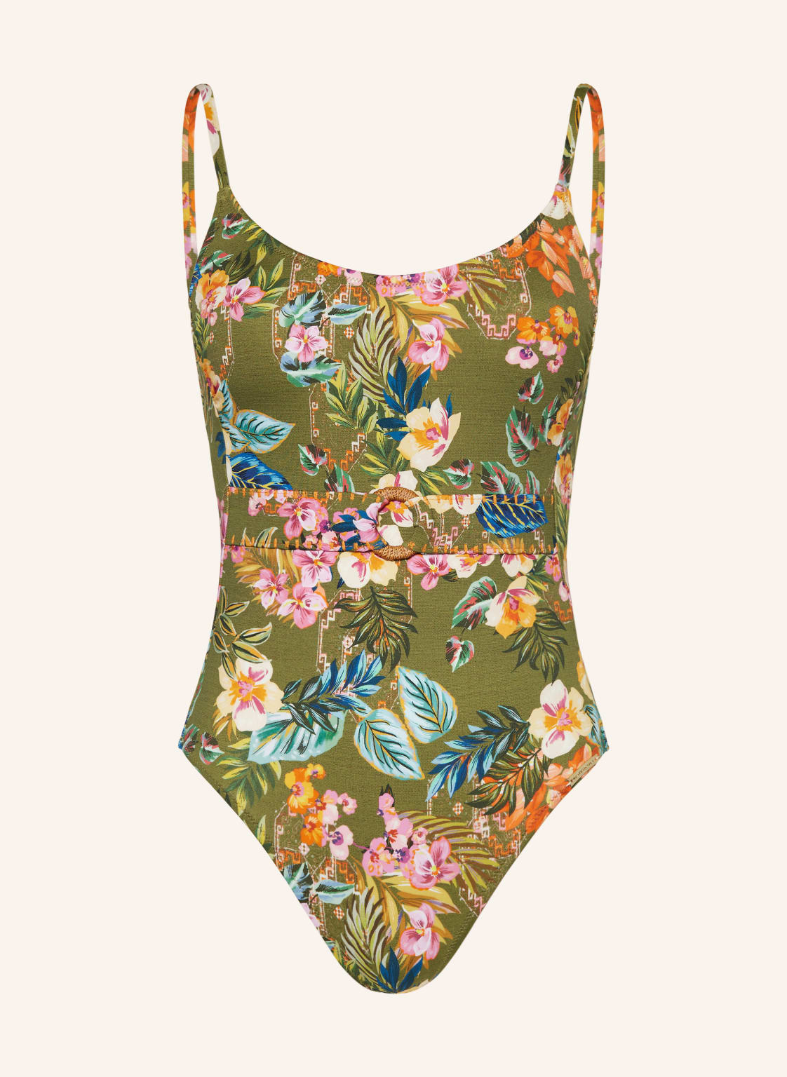 Watercult Badeanzug Sunset Florals gruen von WATERCULT