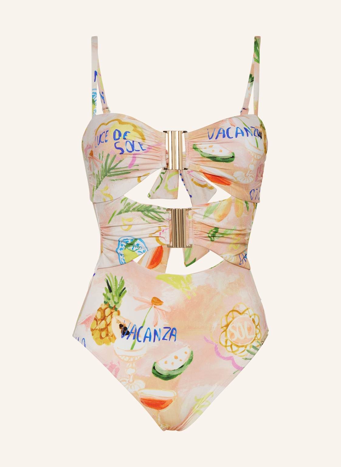 Watercult Badeanzug Vacation Fizz beige Watercult Badeanzug Vacation Fizz beige von WATERCULT