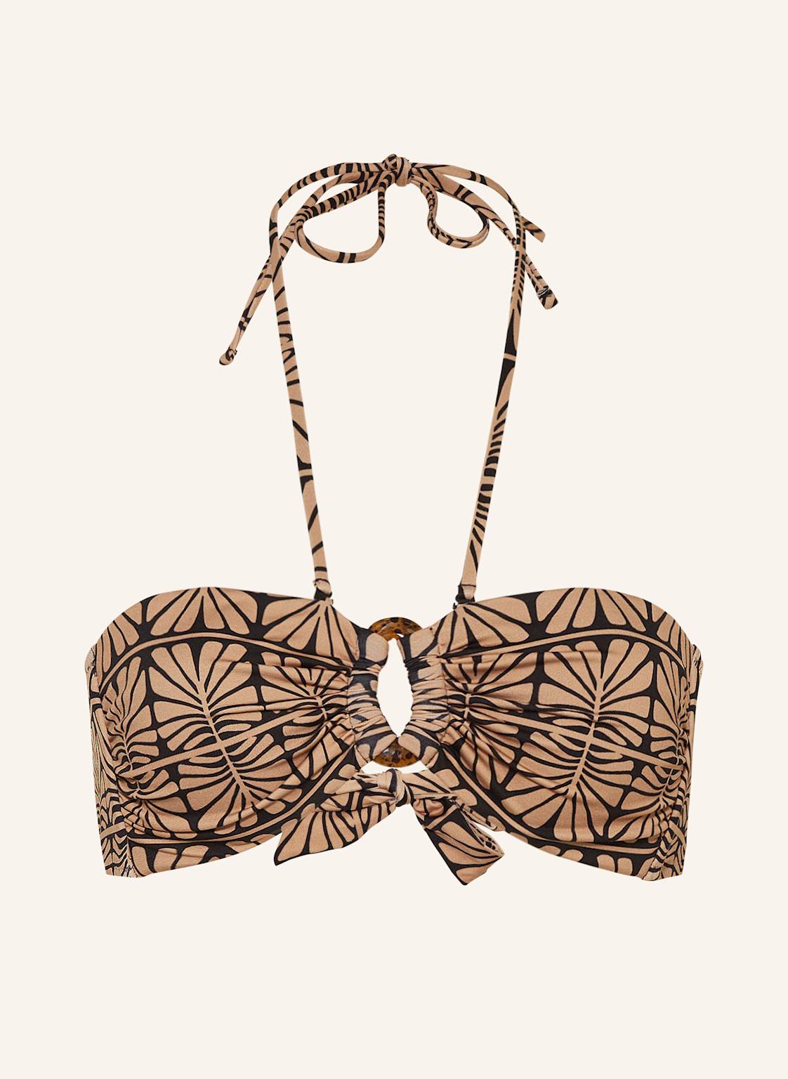 Watercult Bandeau-Bikini-Top Artisan Vibe braun von WATERCULT