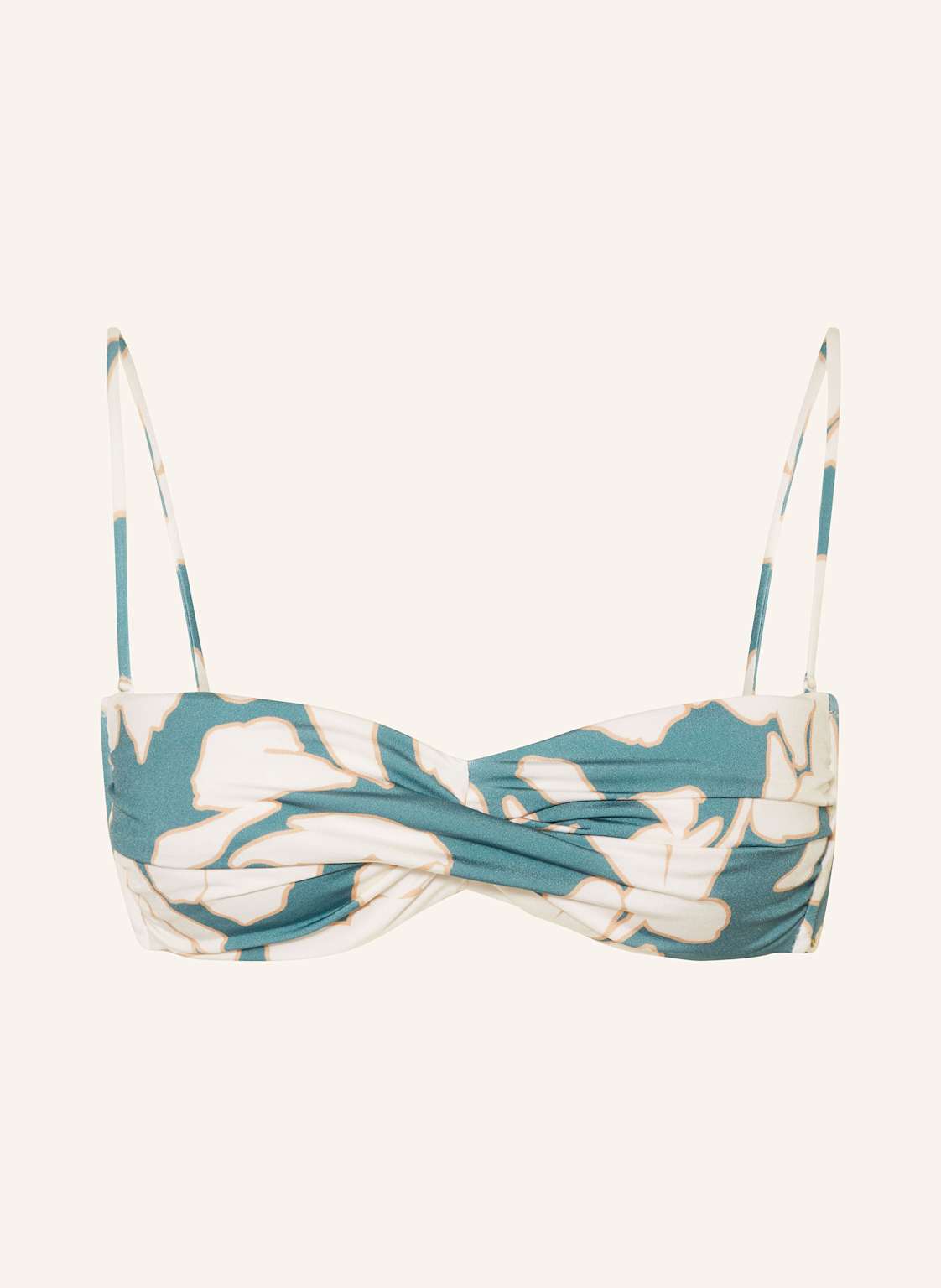 Watercult Bandeau-Bikini-Top Floral Abstract blau von WATERCULT