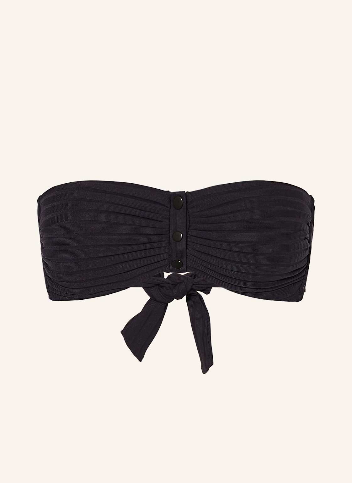 Watercult Bandeau-Bikini-Top Henley Rib schwarz Watercult Bandeau-Bikini-Top Henley Rib schwarz von WATERCULT
