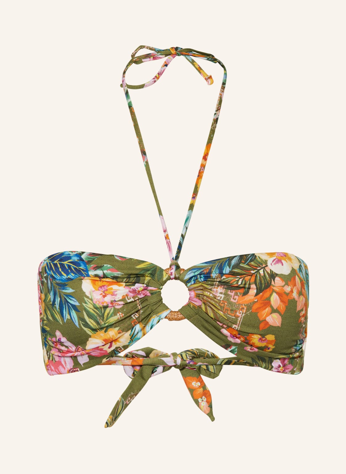 Watercult Bandeau-Bikini-Top Sunset Florals gruen Watercult Bandeau-Bikini-Top Sunset Florals gruen von WATERCULT