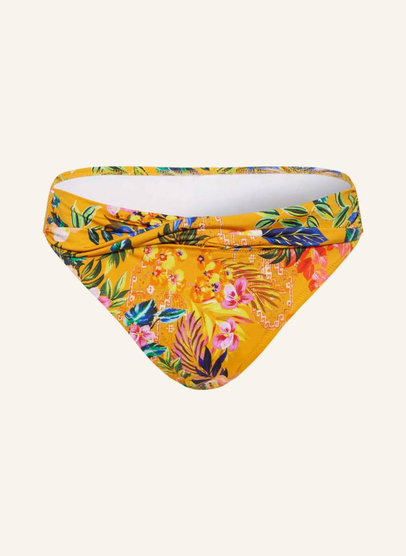 Watercult Basic-Bikini-Hose Sunset Florals orange von WATERCULT