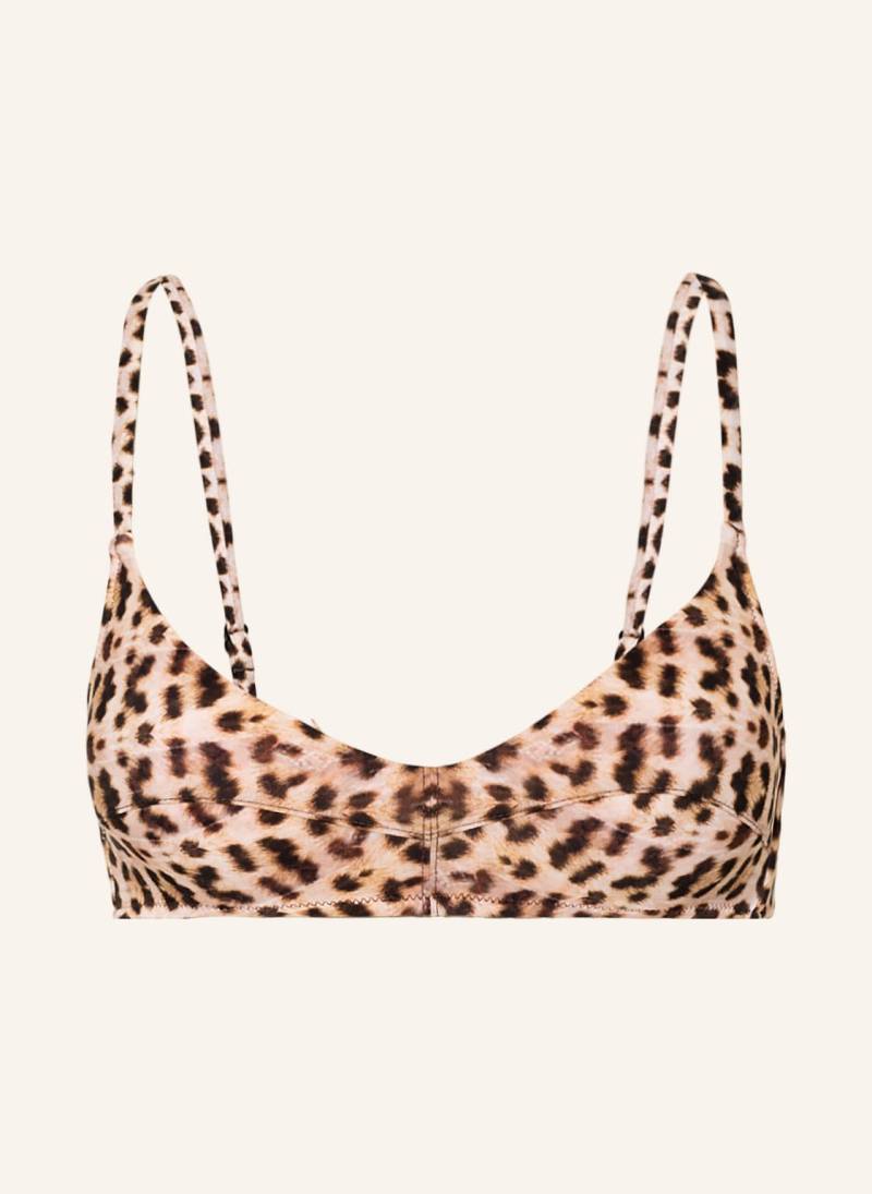 Watercult Bralette-Bikini-Top Leo Allures braun von WATERCULT