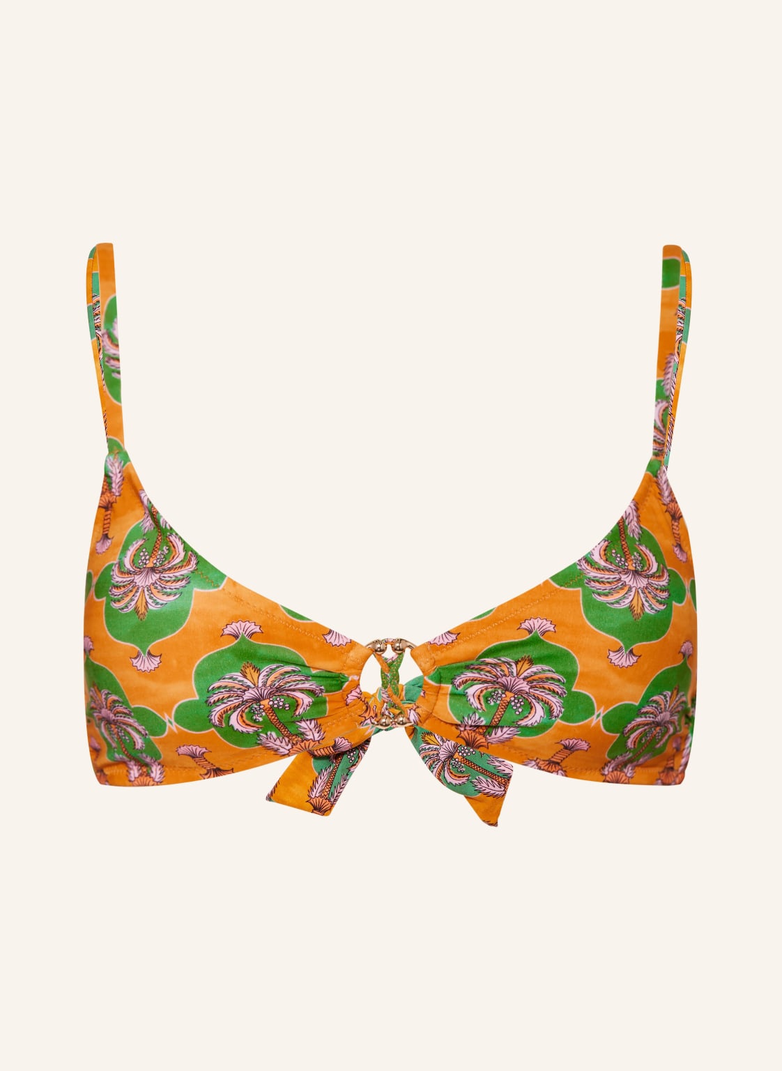 Watercult Bralette-Bikini-Top Palm Festival orange von WATERCULT