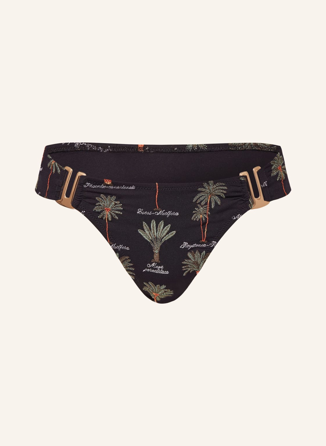 Watercult Brazilian-Bikini-Hose Art Herbaria schwarz von WATERCULT