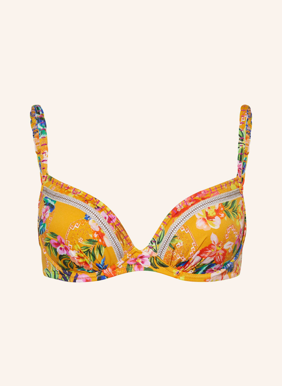 Watercult Bügel-Bikini-Top Sunset Florals orange von WATERCULT