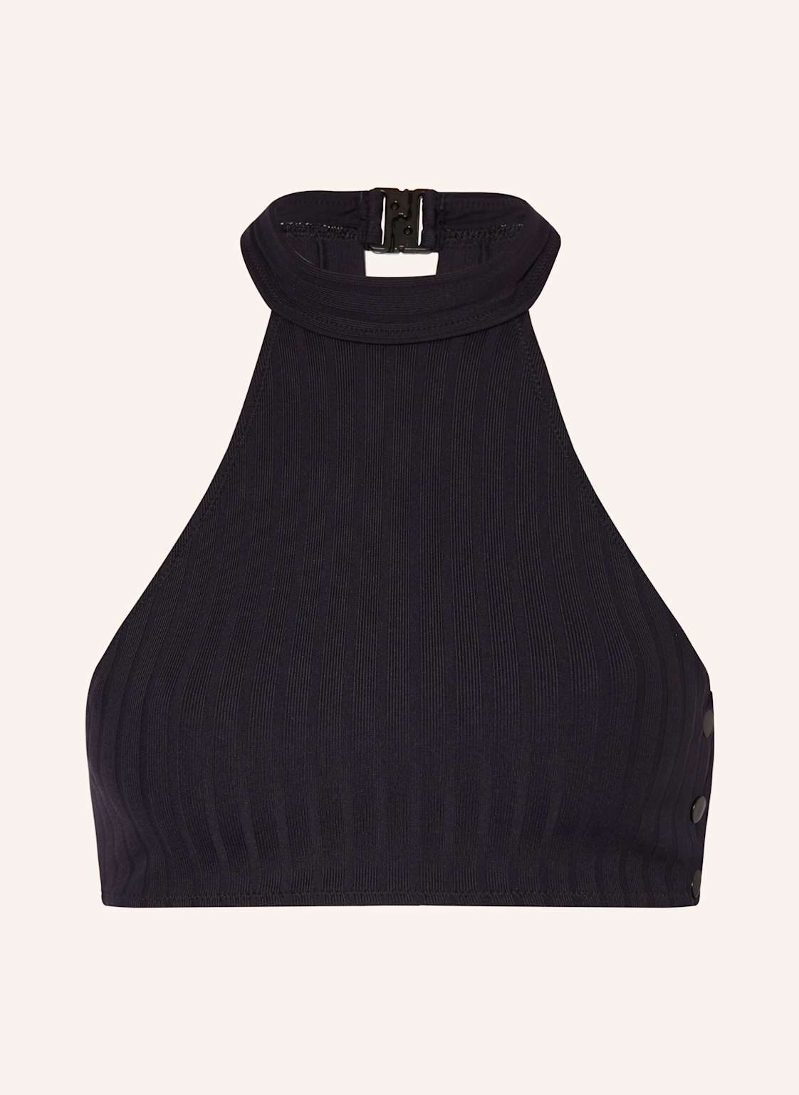 Watercult High-Neck-Bikini-Top Henley Rib schwarz Watercult High-Neck-Bikini-Top Henley Rib schwarz von WATERCULT