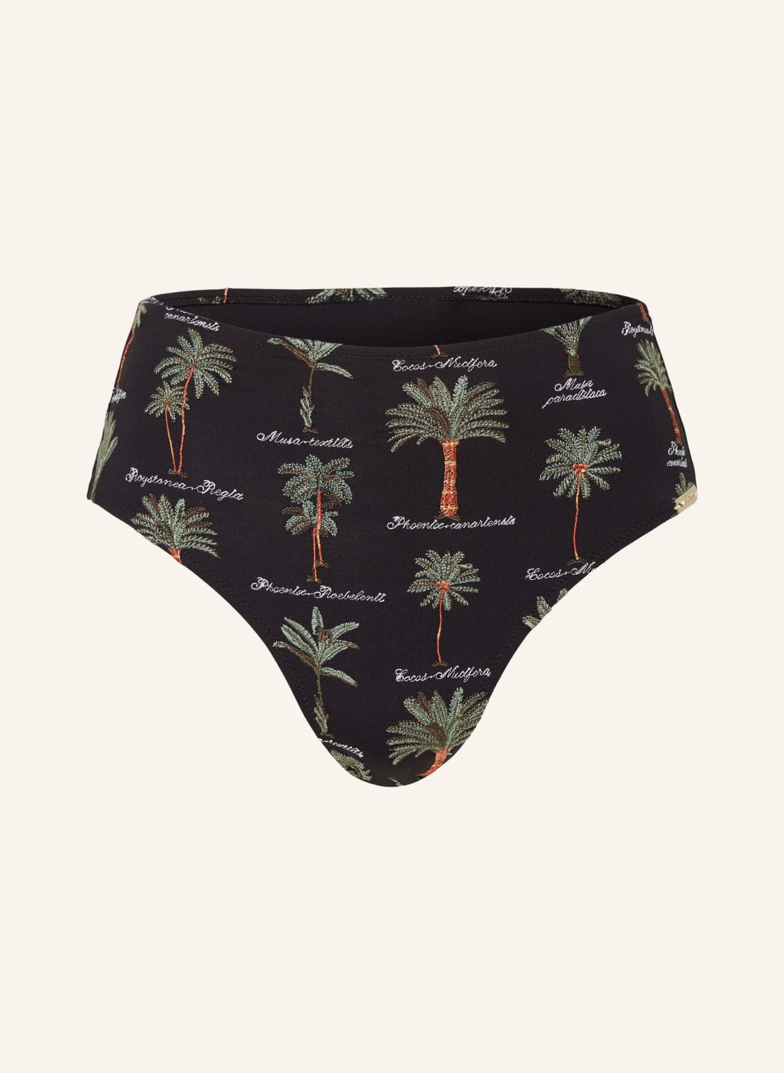 Watercult High-Waist-Bikini-Hose Art Herbaria schwarz Watercult High-Waist-Bikini-Hose Art Herbaria schwarz von WATERCULT