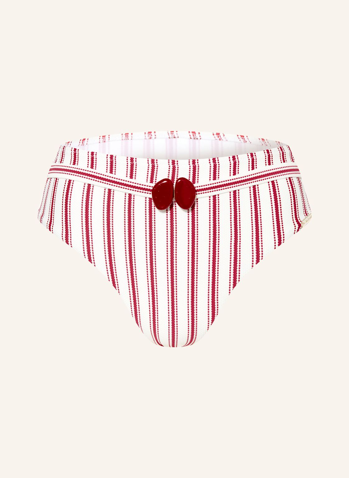 Watercult High-Waist-Bikini-Hose Seaside Splash rot Watercult High-Waist-Bikini-Hose Seaside Splash rot von WATERCULT