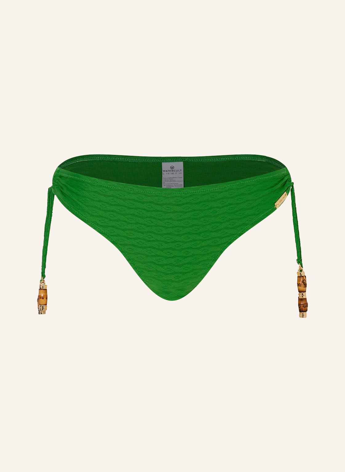 Watercult Triangel-Bikini-Hose Bamboo Solids gruen von WATERCULT