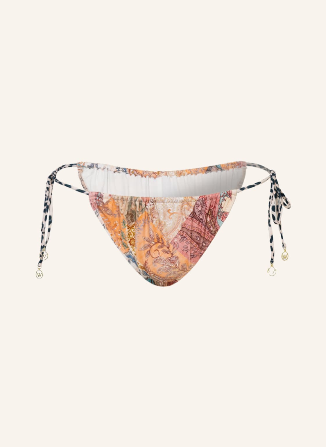 Watercult Triangel-Bikini-Hose Paisley Savage beige von WATERCULT