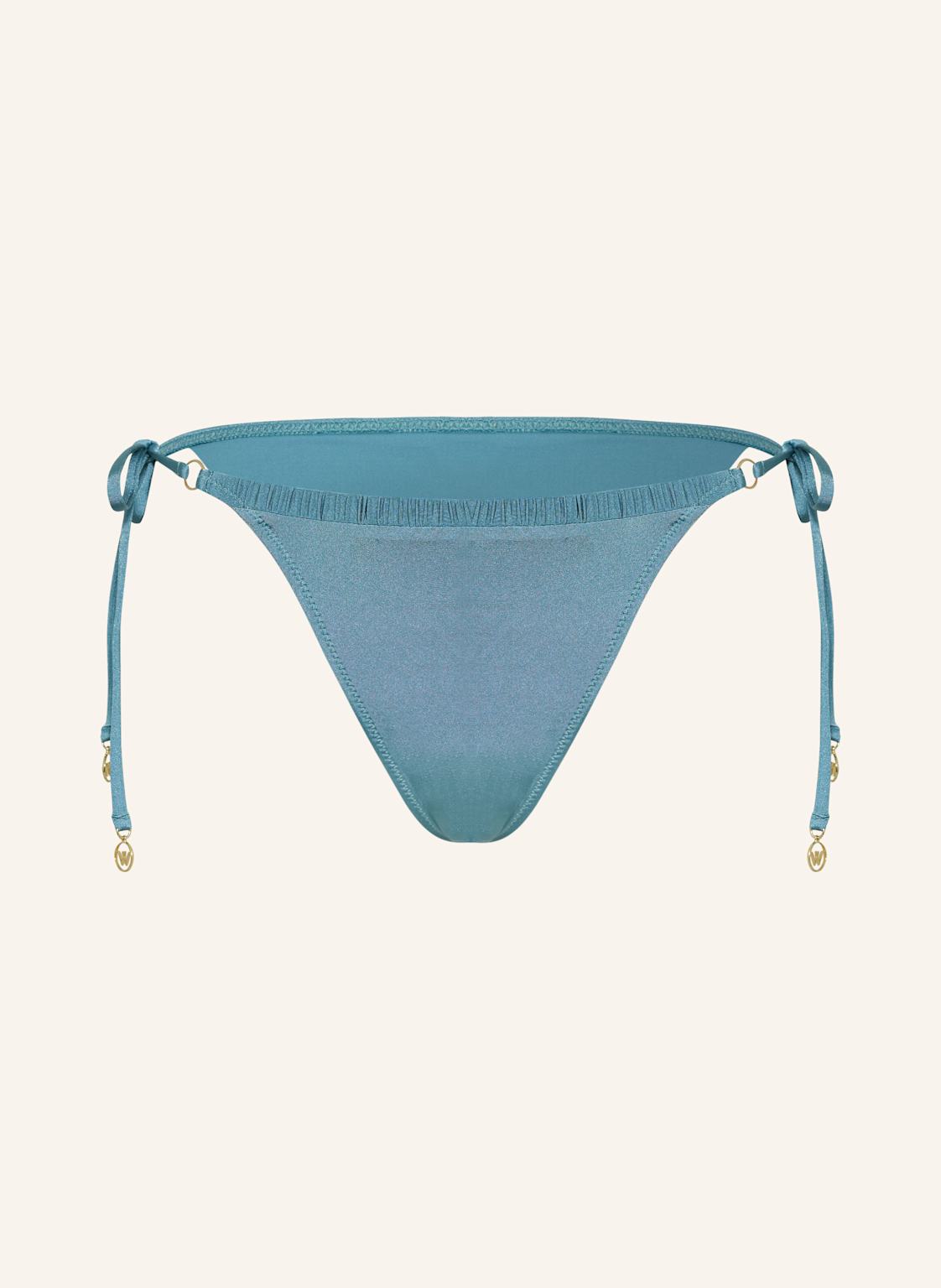 Watercult Triangel-Bikini-Hose Shimmering Solids blau von WATERCULT