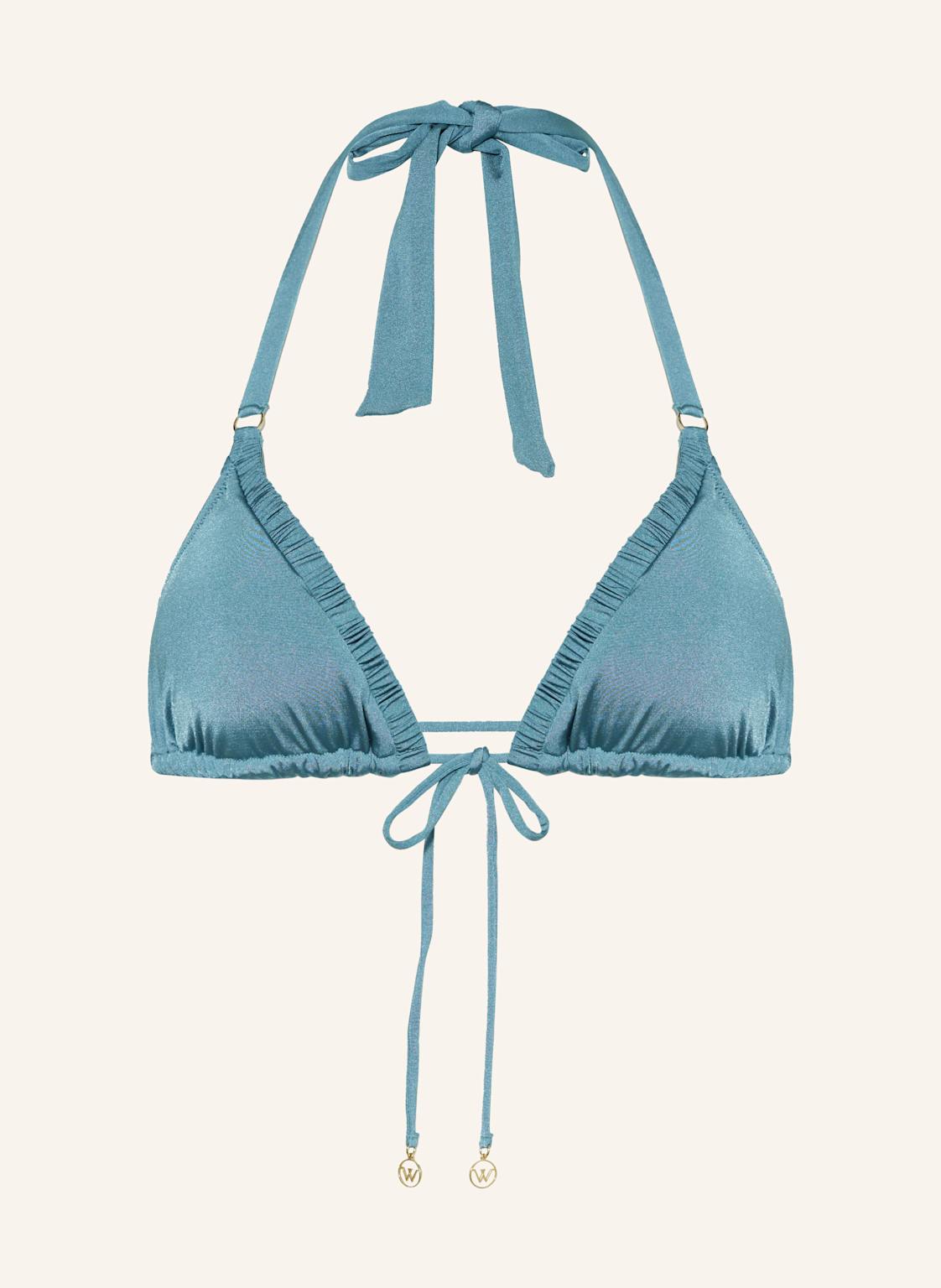 Watercult Triangel-Bikini-Top Shimmering Solids blau Watercult Triangel-Bikini-Top Shimmering Solids blau von WATERCULT