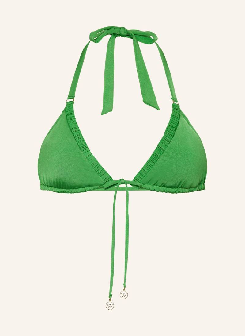 Watercult Triangel-Bikini-Top Shimmering Solids gruen von WATERCULT