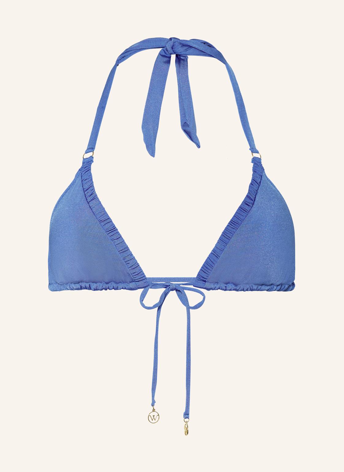 Watercult Triangel-Bikini-Top Shimmering Solids lila von WATERCULT