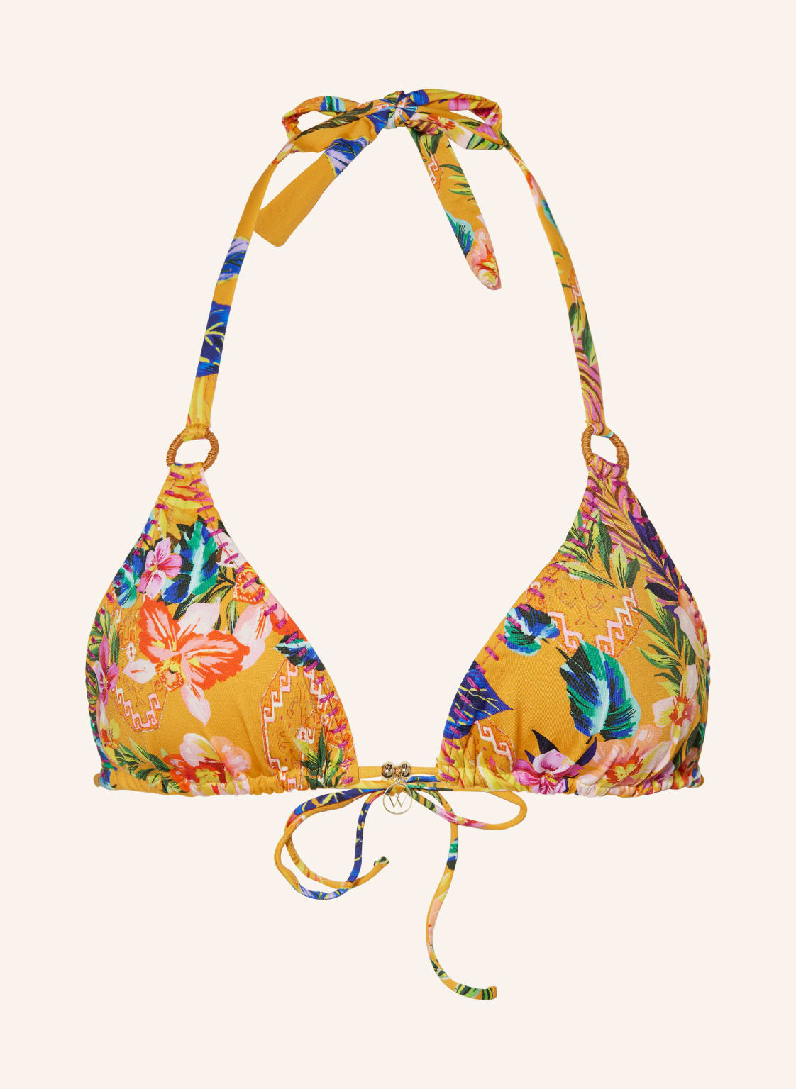 Watercult Triangel-Bikini-Top Sunset Florals orange von WATERCULT