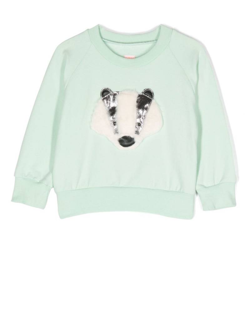 WAUW CAPOW by BANGBANG Badger crew neck sweatshirt - Green von WAUW CAPOW by BANGBANG