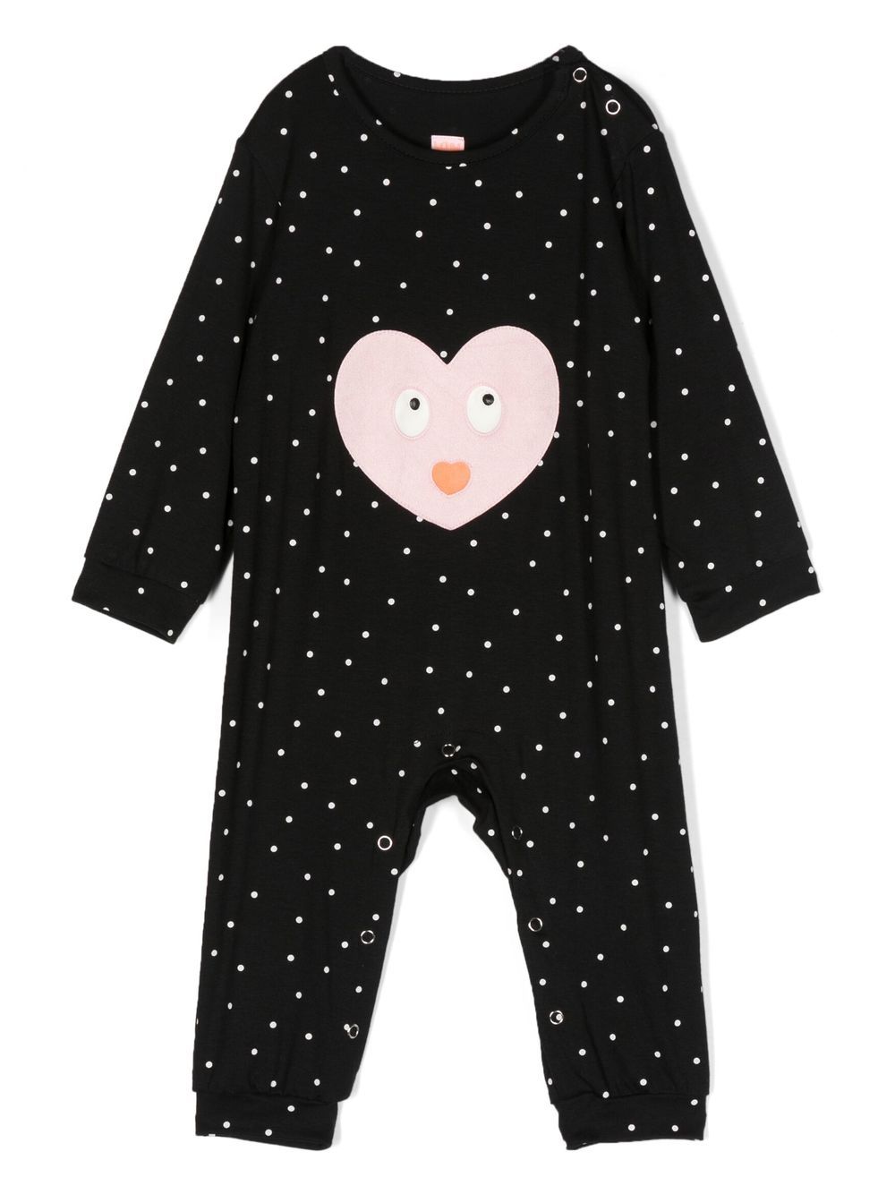 WAUW CAPOW by BANGBANG Big Hearted long-sleeved onesie - Black von WAUW CAPOW by BANGBANG